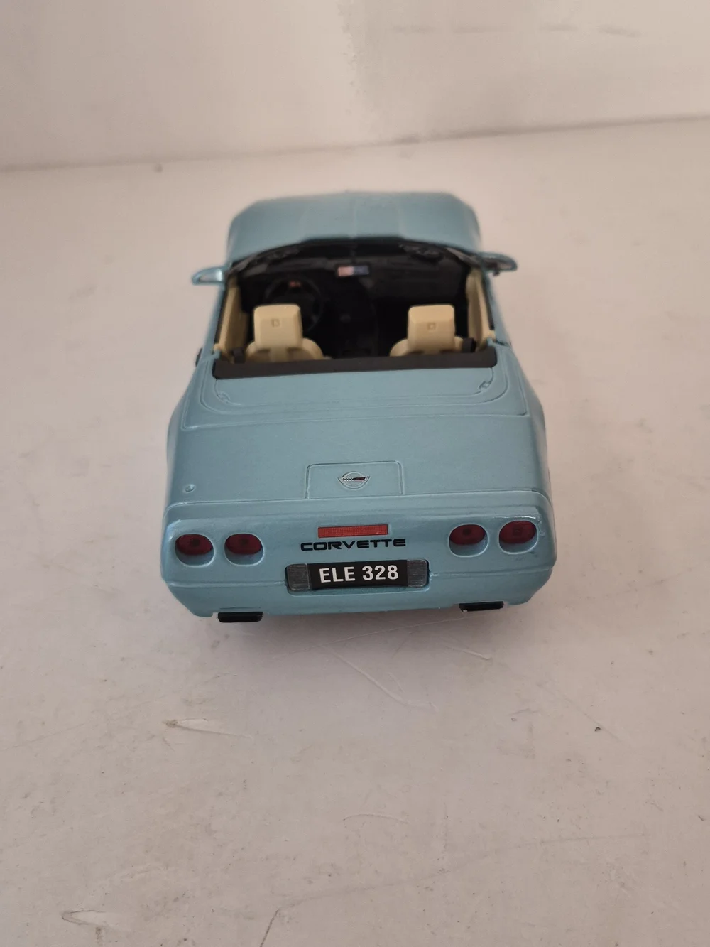 Corvette Convertible Kids Toy Car - Light Blue